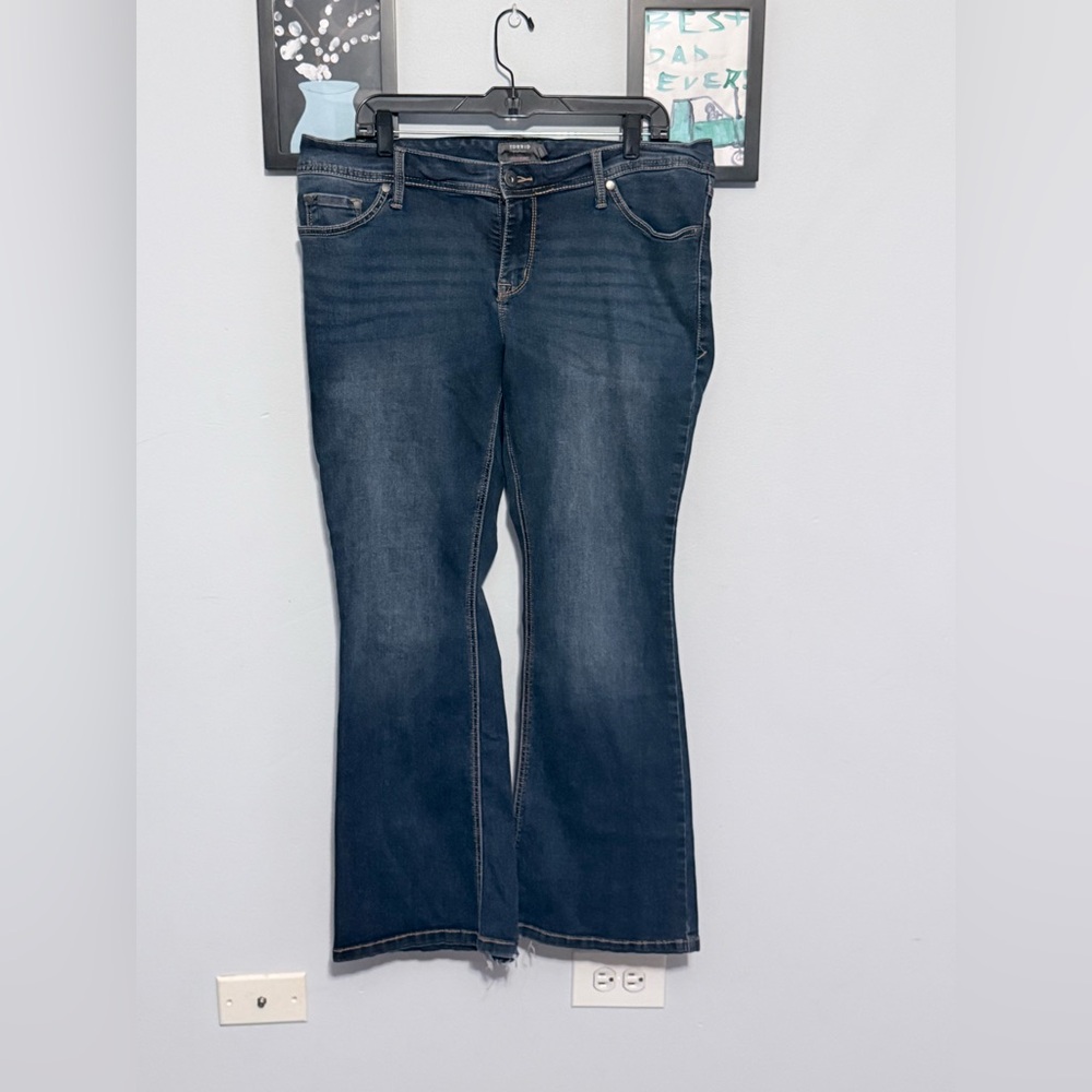 Torrid Dark Blue Flare Jeans